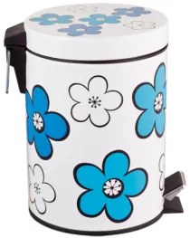 G-Кош с педал 5л. FLOWER Синьо (11265-B)