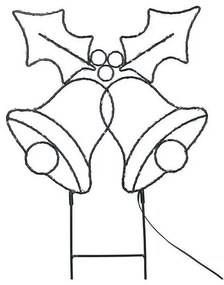 Solight 1V289 - LED външна коледна украса 100xLED/3xAA IP44, топла светлина, звънчета