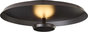 Модерна таванна лампа матово черна с LED 3-степенно димиране - Sombra