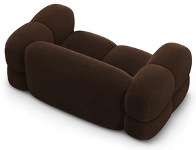Тъмнокафяв кадифен диван 180 cm Loretto – Cosmopolitan Design
