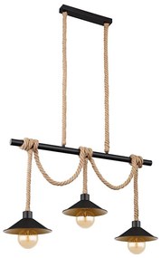 Globo 15690-3H - Полилей на кабел DIANA 3xE27/60W/230V черен