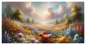 Картина на платно – Слънчева цветна долина