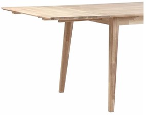 Светъл дъбов плот за удължаване на сгъваемата дъбова маса за хранене Filippa - Rowico