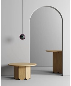 Кръгла маса за кафе от дъб в естествен цвят 78x78 cm Soft - Woodman