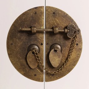 Бял висок скрин 73x90 cm Oriente – Ixia