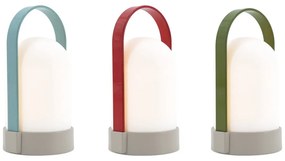 Бяла LED затъмняваща се настолна лампа (височина 15 cm) Uri – Remember