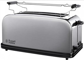 Тостер Russell Hobbs Adventure Oxford 21396-56, 1200W, 2 филии, 1 отвор, 6 нива на изпичане, Тава за трохи, Инокс