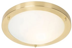 Модерна таванна лампа златиста 31 см IP44 - Yuma