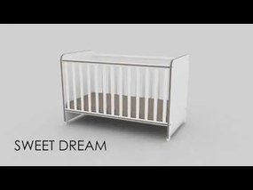 LORELLI Classic Легло 60/120 см. SWEET DREAM БЯЛО/ STONE GREY