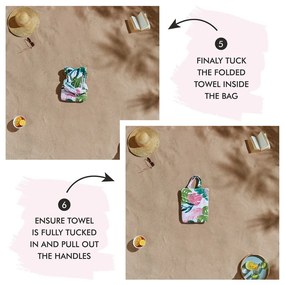 Plážová osuška 150x75 cm Tropical Palm – Catherine Lansfield