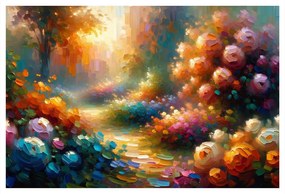 Картина на платно – Пътека сред цветя