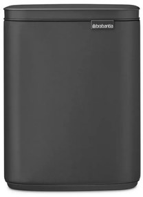 Кош за боклук Brabantia Bo Small 1006622, 4 л, Плавно и безшумно отваряне, Противоплъзгаща основа, Черен