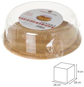 Кръгла бамбукова тава с капак Бамбук - Casa Selección