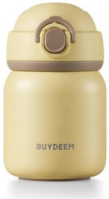 Термос BUYDEEM TAN200, 200 мл, Винтова капачка с плътно затваряне, Неръждаема стомана, Жълт