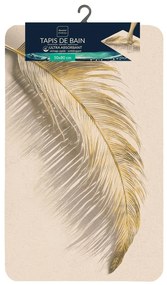 Светлокафяв килим за баня 50x80 cm Angelica – douceur d'intérieur