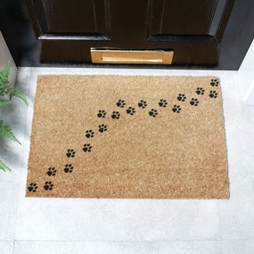 Изтривалка от кокосови влакна 40x60 cm Paw Prints – Artsy Doormats