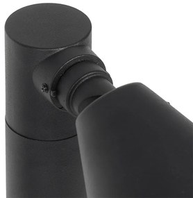 Модерен външен стълб черен 60 см IP44 Регулируем - Ciara