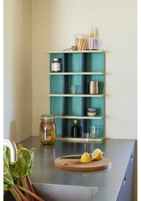 Стенен рафт на няколко нива в тюркоазен цвят 45 cm Galaxy – Hübsch