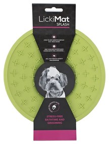 Подложка за облизване за баня Splash Green - LickiMat