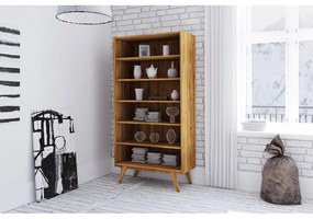 Дъбова етажерка за книги 100x200 cm Retro - The Beds