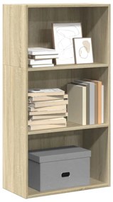 857901 vidaXL Библиотека, сонома дъб, 60x30x114 см, инженерно дърво