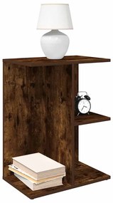 858659 vidaXL Нощни масички, 2 бр, опушен дъб, 46,5x29x61 см, инженерно дърво