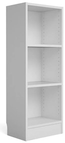 Бял шкаф за книги 41x107 cm Basic - Tvilum