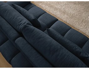 Тъмносин шенилов диван 264 cm Ivane – Bobochic Paris
