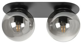 Плафон БЕРЛИН, черен/сив, 2xE27