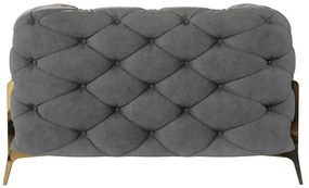 Сиво кадифено кресло Chelsea Bis – Ropez