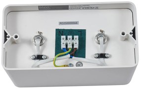 Дизайнерски повърхностно монтиран прожектор бял GU10 70mm 2-светлина въртящ се и накланящ се - Vox