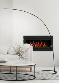 Тъмнокафява LED затъмняваща се подова лампа (височина 210 cm) Shanghai – Trio