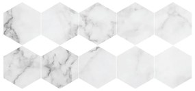 Комплект от 10 шестоъгълни стикери за под - Ambiance