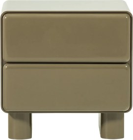 Зелено гланцово нощно шкафче Lustra – WOOOD