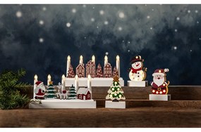 Бяла светлинна украса с коледен мотив Freddy - Star Trading