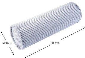 Синя детска възглавница за диван от рипсено кадифе Roll – Wigiwama