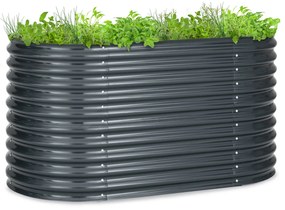 Blumfeldt High Grow, повдигната леха, 160 x 80 x 80 см, гофрирана ламарина, лесен монтаж