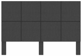 Табла за спалня тъмносива текстил 160x200 см Tymon