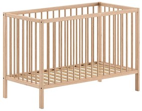 Детско креватче от масивен бор в естествен цвят 60x120 cm DINO – Vipack