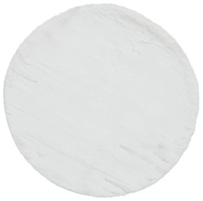 Бял килим , ⌀ 120 cm Teddy - Think Rugs