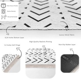 Бял килим 160x230 cm - Mila Home