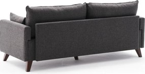 Антрацитен диван 208 cm Bella – Balcab Home