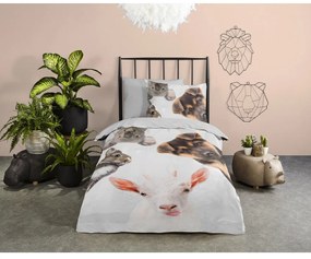 Единично удължено памучно детско спално бельо 140x220 cm Semmie – Good Morning