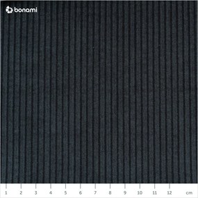 Диван от велур в черен и антрацитен цвят 200 cm Lean - Karup Design