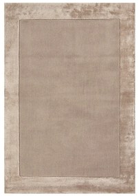 Светлокафяв ръчно изработен килим със смес от вълна 120x170 cm Ascot – Asiatic Carpets