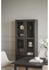 Кафява витрина от декор от дъб 82x185 cm Filippa – Rowico