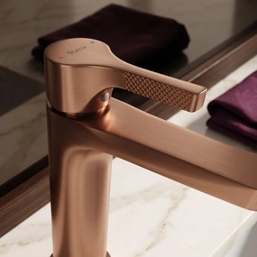 Смесител за мивка PREMIUM Rea Maxim Brush Copper Low