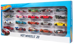 Hot Wheels - Комплект 20 бр. метални колички 1:64, асортимент