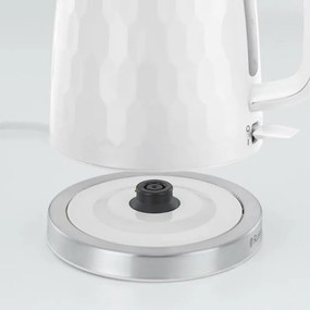 Електрическа кана Russell Hobbs Honeycomb 26050-70, 3000 W, 1.7 л, Стомана, Чучур без подливане, Бял