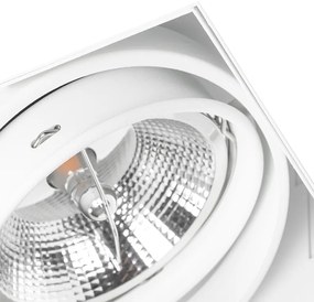 Вграден прожектор бял GU10 AR111 без рамка регулируем - Oneon